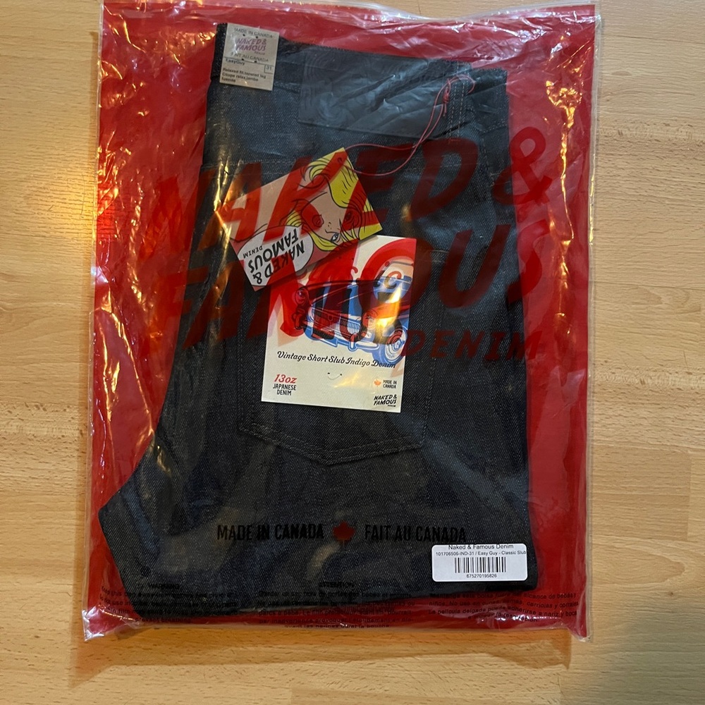 Naked & Famous Classic Slub Jeans - Easy Guy - Size 31
